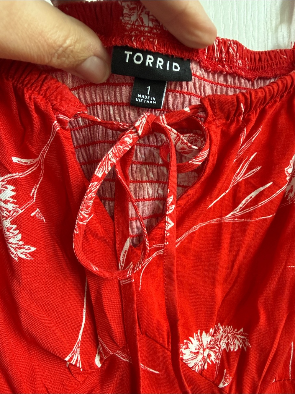 Torrid Red Floral Maxi Sun Dress with Pockets! - Picture 2 of 6